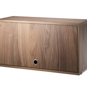 Must-Have Komoda String Cabinet with flip door, walnut