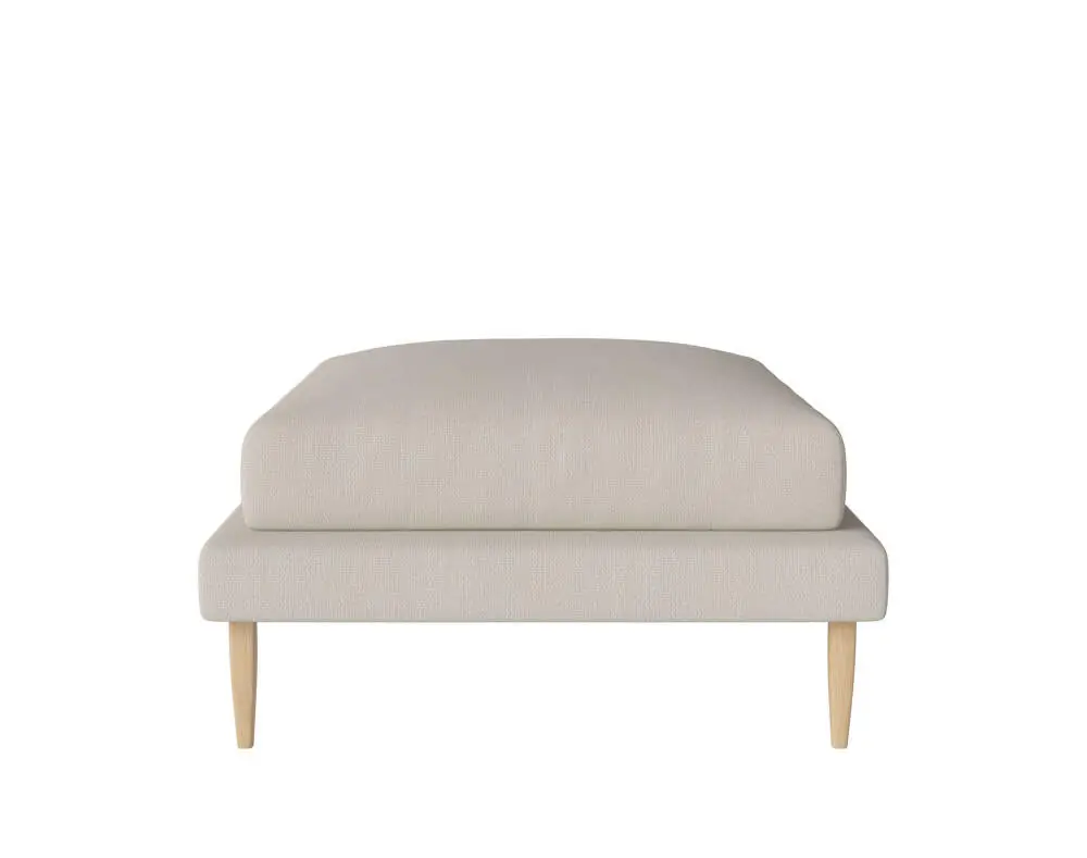 Pouf Veneda 91x91, white pigmented oiled oak/Ascot beige Sezónní Sleva