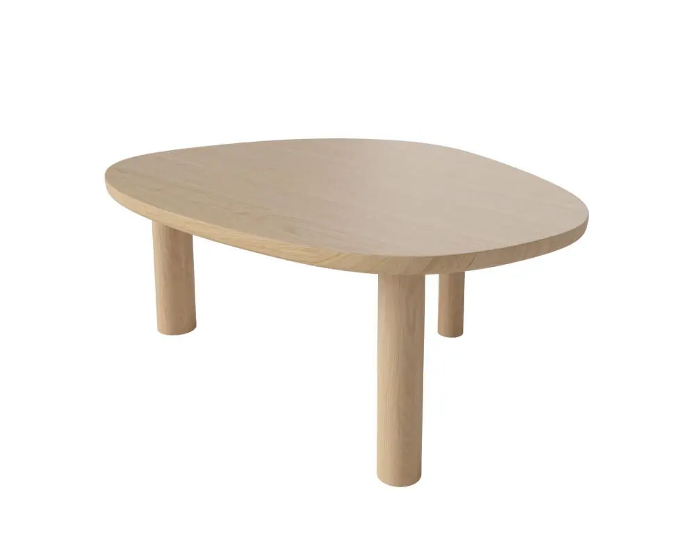 Konferenční stolek Latch 98 x 80 cm, white pigmented oiled oak Omezená Nabídka