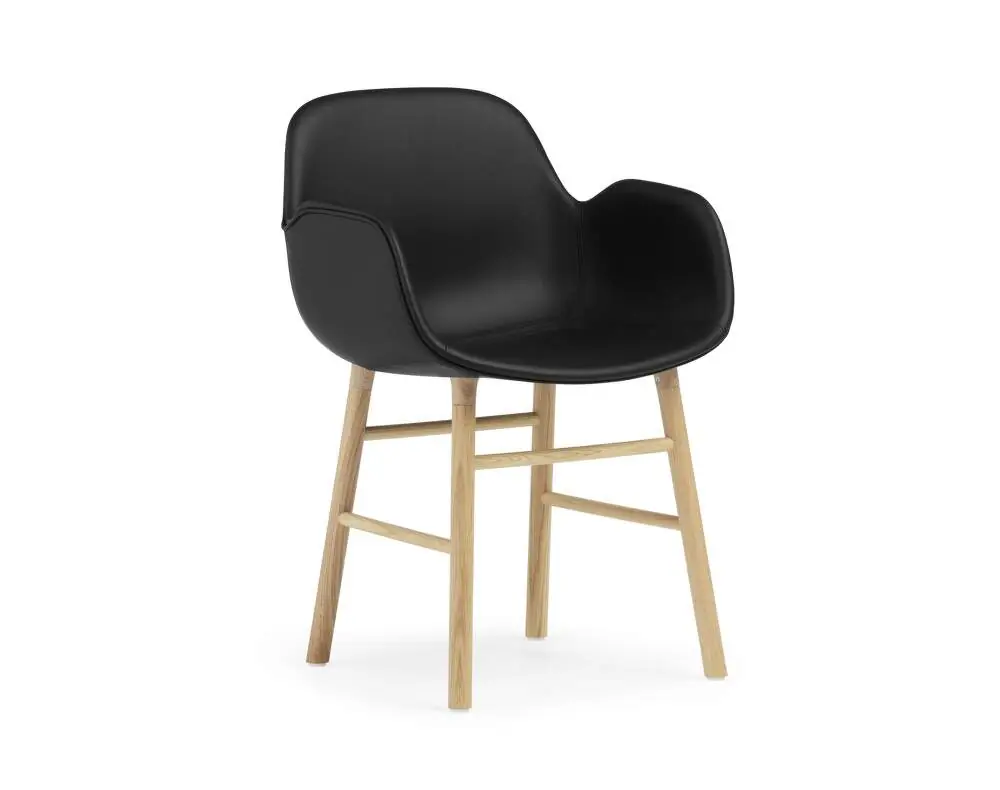 Rychlé Dodání Židle Form s područkami Oak, Ultra Leather
