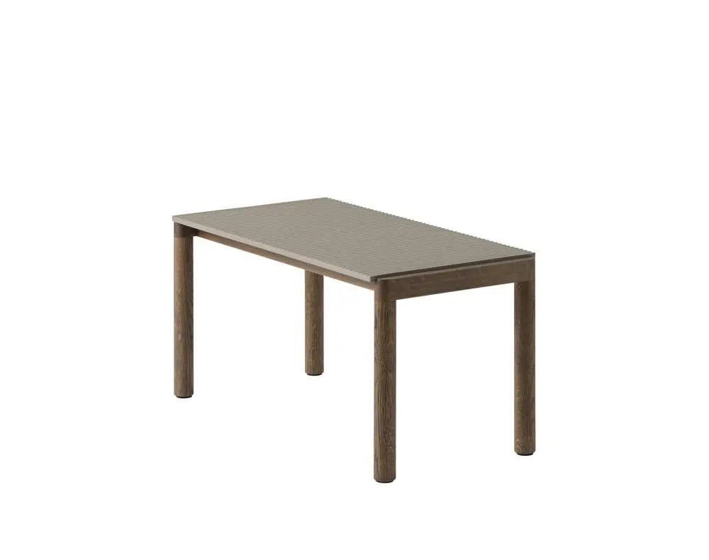 Konferenční stolek Couple 1 Tile Wavy, taupe / dark oiled oak Cenový Hit