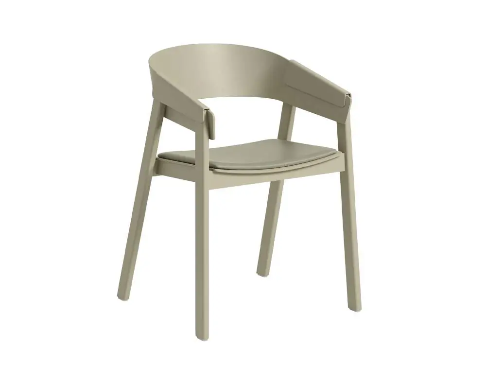Zlevněný Židle Cover Armchair čalouněná, Refine Leather Stone / dark beige