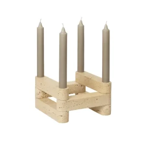 Svícen Newel, travertine Akční Cena