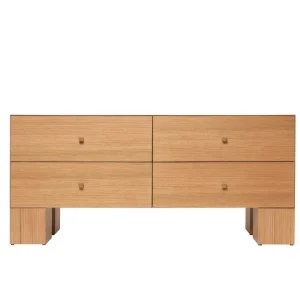 Komoda Kuben Drawers 2x2, natural oak Omezená Nabídka