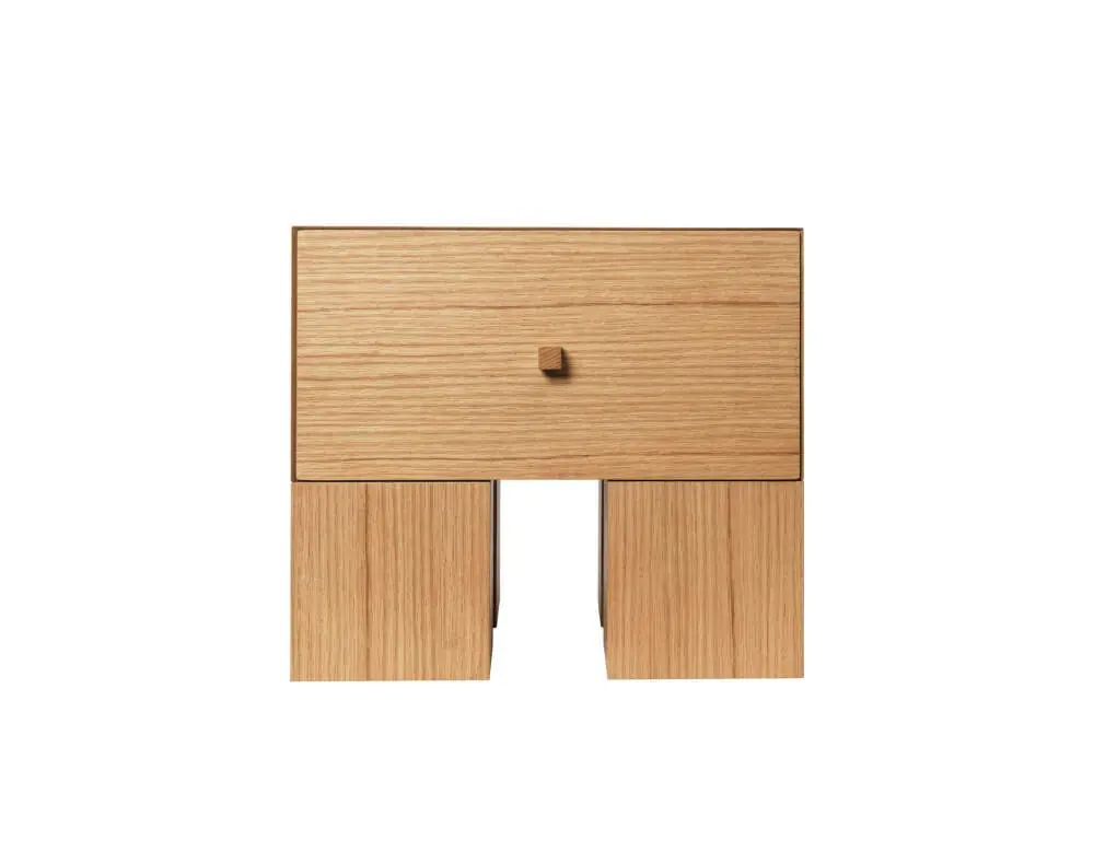 Horká Nabídka Noční stolek Kuben, natural oak