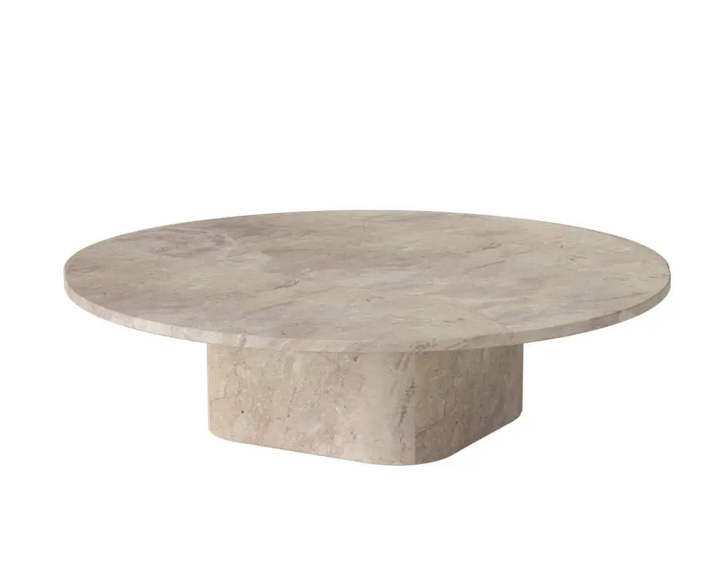 Nejprodávanější Venkovní konferenční stolek Eida Ø90 H28, beige marble