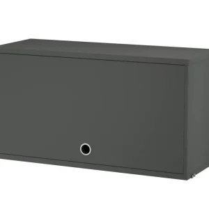 Komoda String Cabinet with flip door, dark grey Novinka