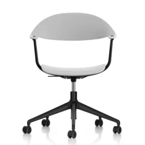 Pouze Dnes Kancelářská židle Mynt Plastic s kolečky, grey/black
