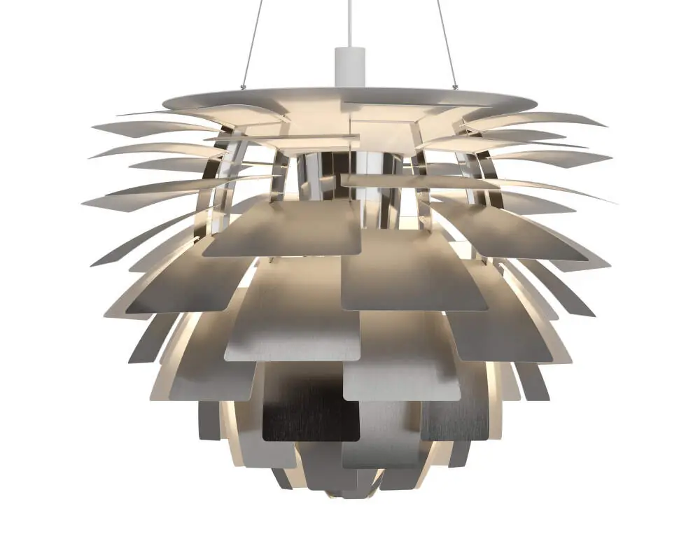 Nejlepší Volba Závěsné svítidlo PH Artichoke Ø84, stainless steel