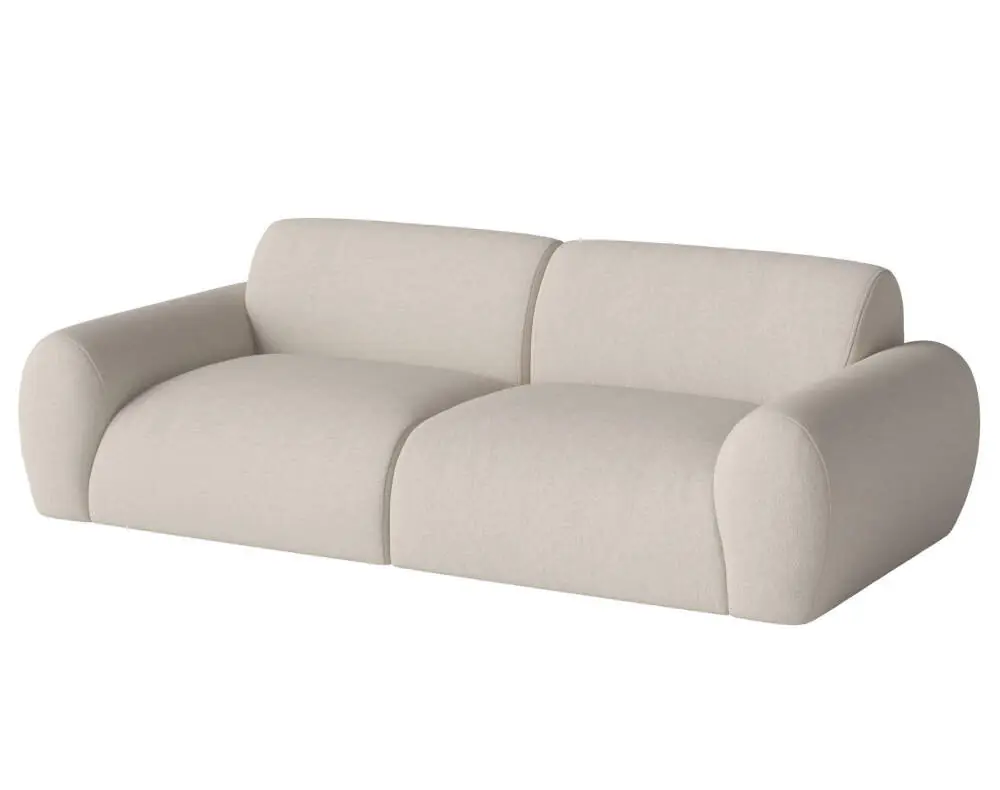 Aktuální Dvoumístná pohovka Núvol Small, ivory