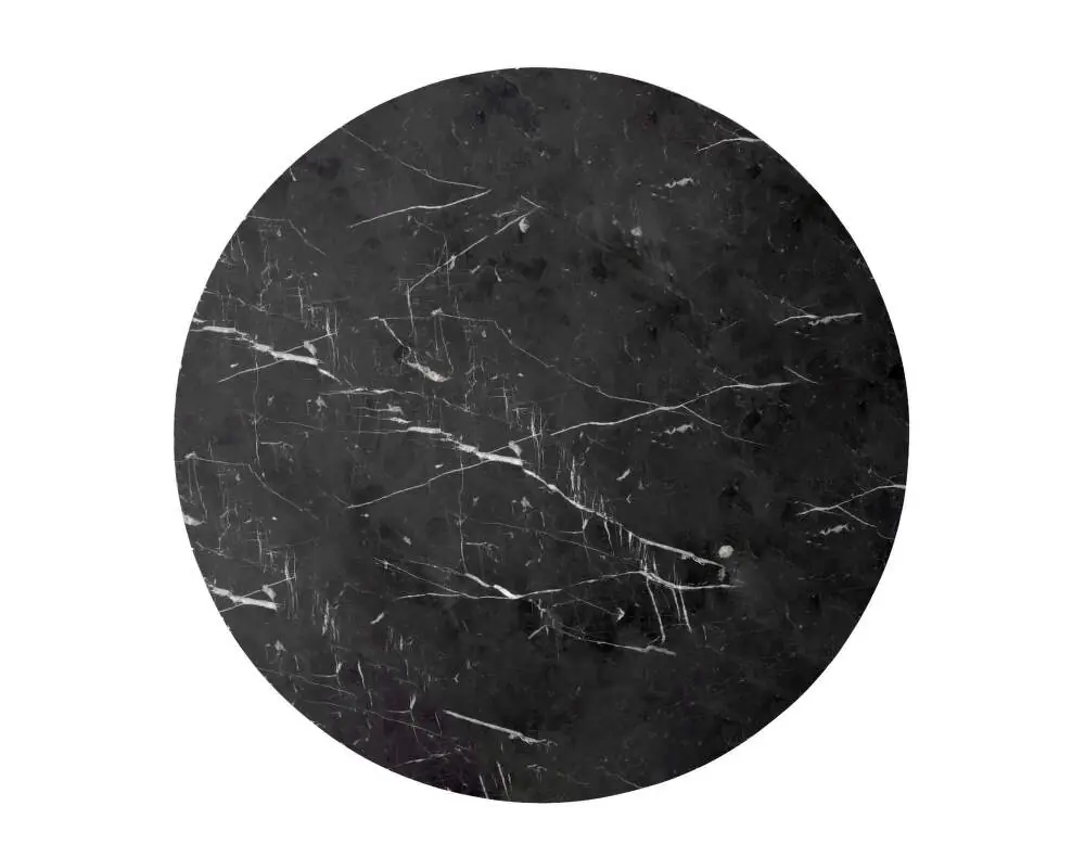 Speciální Cena Mramorová deska pro stolek Androgyne Ø65, Nero Marquina