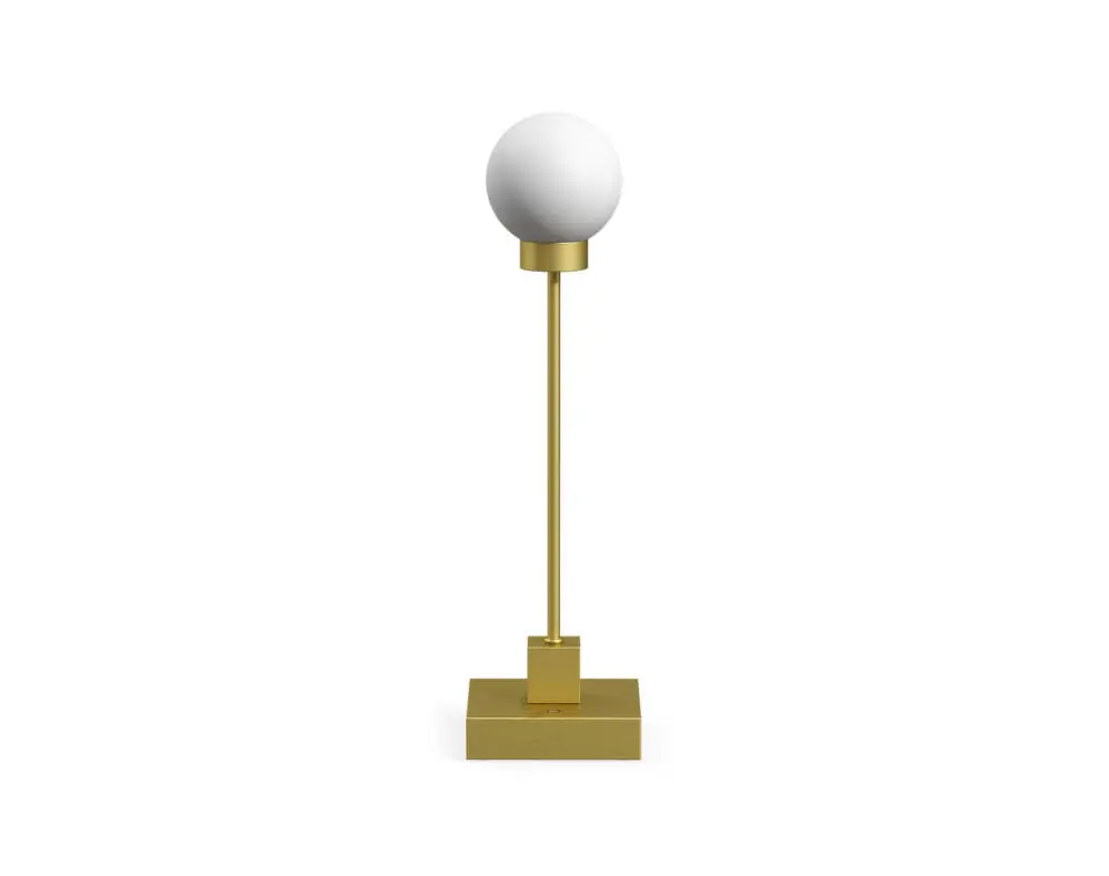 Cenově Výhodný Přenosná stolní lampa Snowball, brass