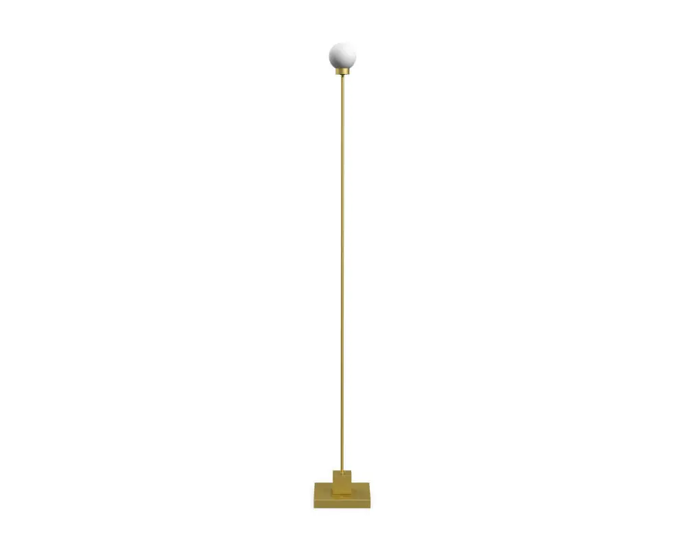 Přenosná stojací lampa Snowball, brass Poslední Šance