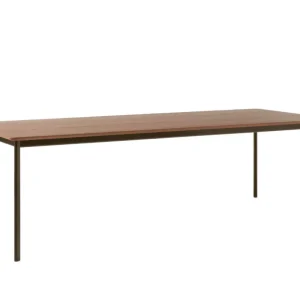 Jídelní stůl Drip HW117, bronzed/lacquered walnut Levný