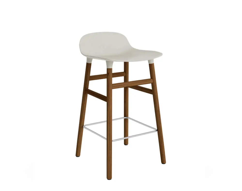 Výhodná Nabídka Barová židle Form 65 cm Walnut, light grey