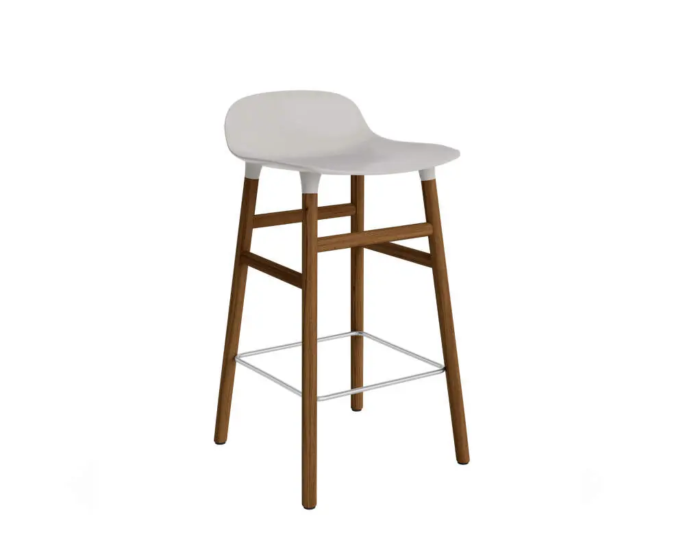 Barová židle Form 65 cm Walnut, warm grey Nízká Cena