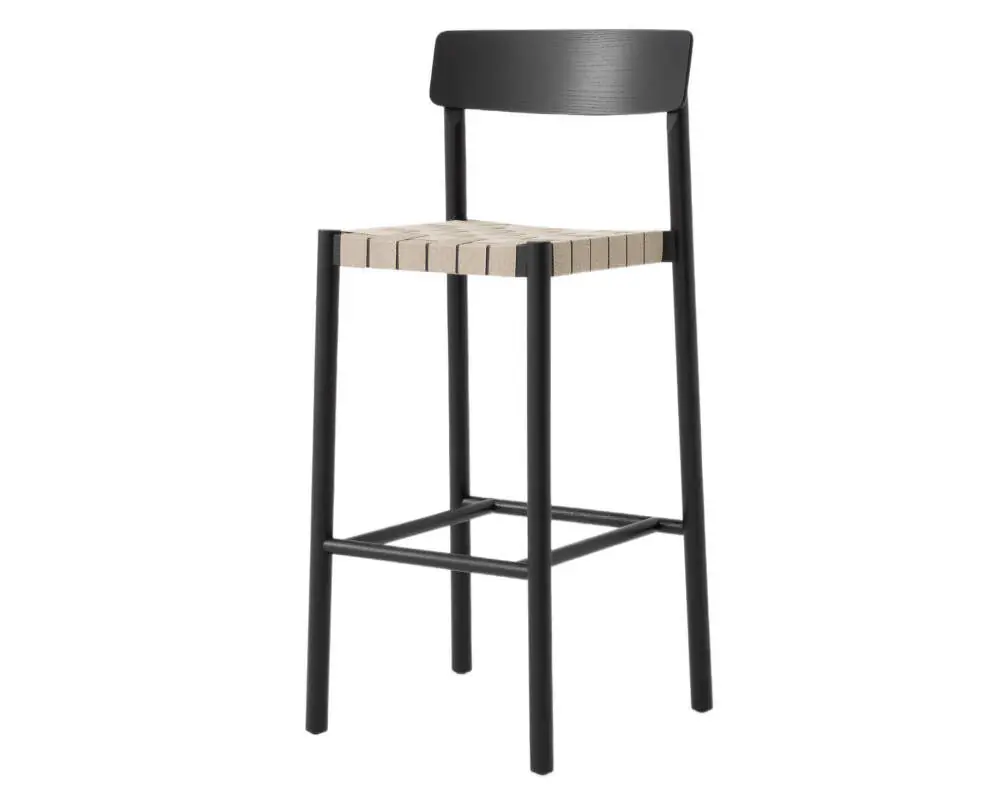Barová židle Betty TK15, black/natural Akční Cena