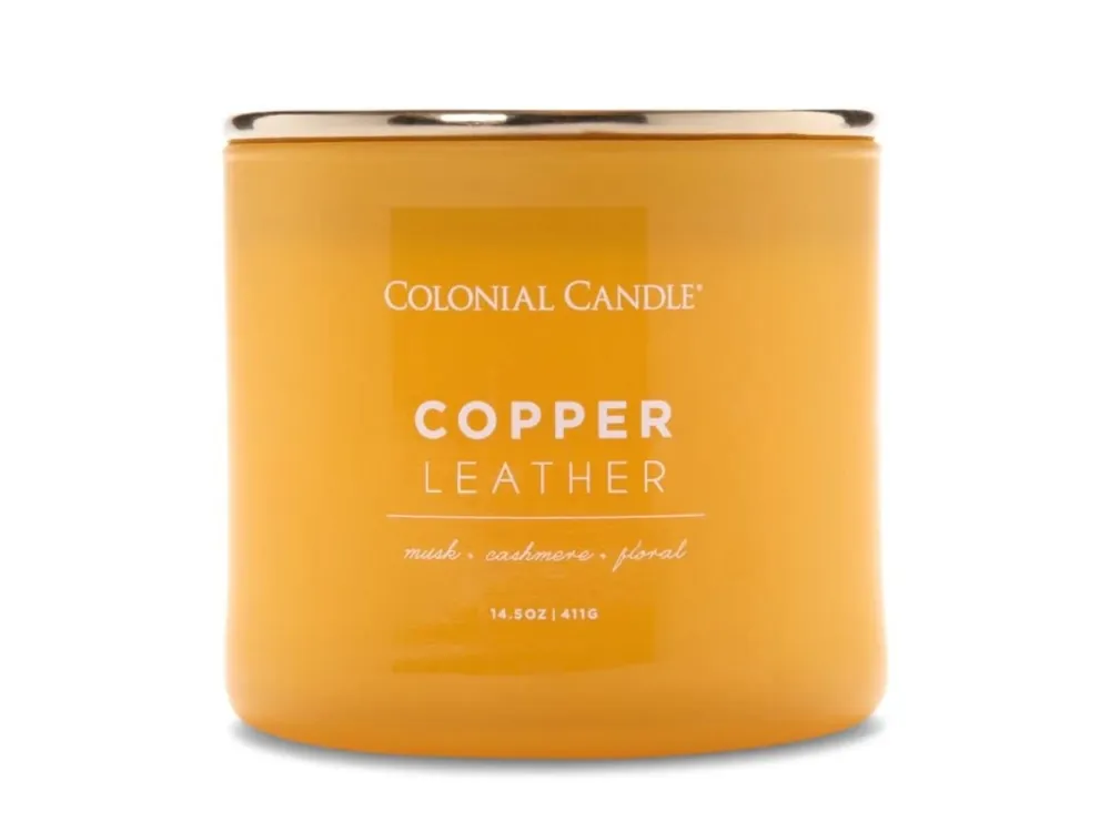 Poslední Šance Sójová svíčka Copper Leather - 411g