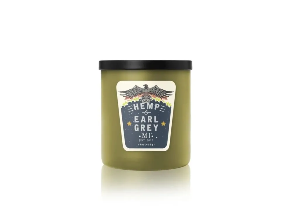 Finální Výprodej Sójová svíčka Hemp & Earl Grey - 425g