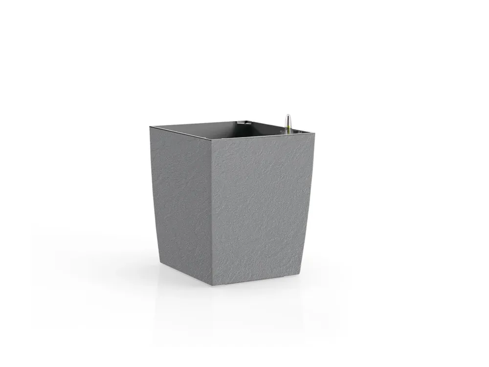 Květináč DELTO STONE 25x25x25 samozavlažovací nízký kamenná šedá Akční Cena