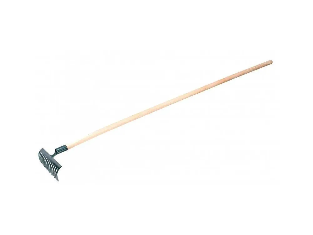Hrábě železné 10 zubů s násadou 150 cm Vysoce Kvalitní