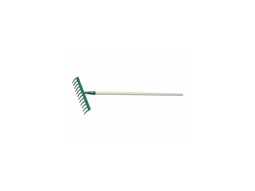 Autentický Hrábě železné 12 zubů s násadou 150 cm