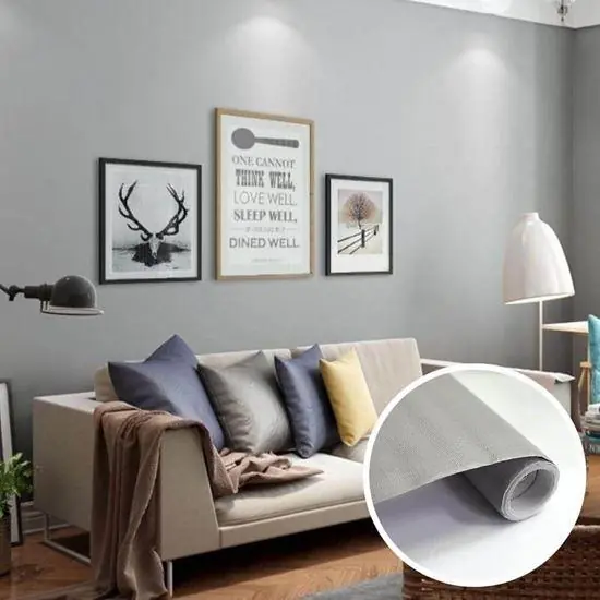 Výhodná Nabídka Matná samolepící tapeta 200 x 60 cm - šedá