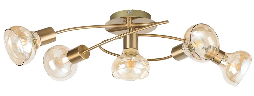 Rabalux 5552 HOLLY 2 - Moderní stropní svítidlo s jantarovými skly, 68cm šířka Super Cena
