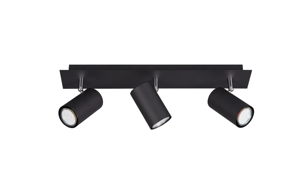 Trio Leuchten 802400332 MARLEY black - Stropní spotové svítidlo v černé barvě 3 x GU10 Dokud Zásoby Vydrží