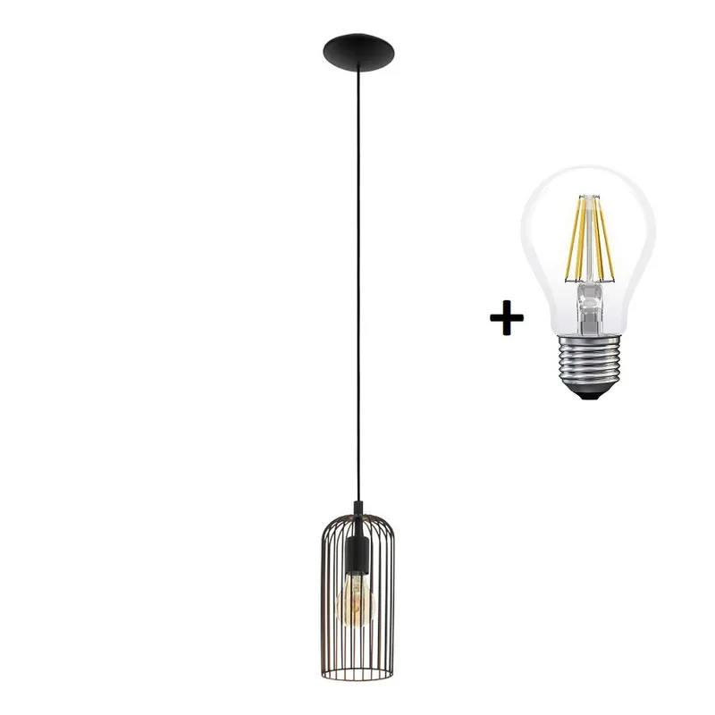 Eglo 49644 ROCCAMENA - Závěsné retro svítidlo + Dárek LED retro žárovka Vysoce Kvalitní