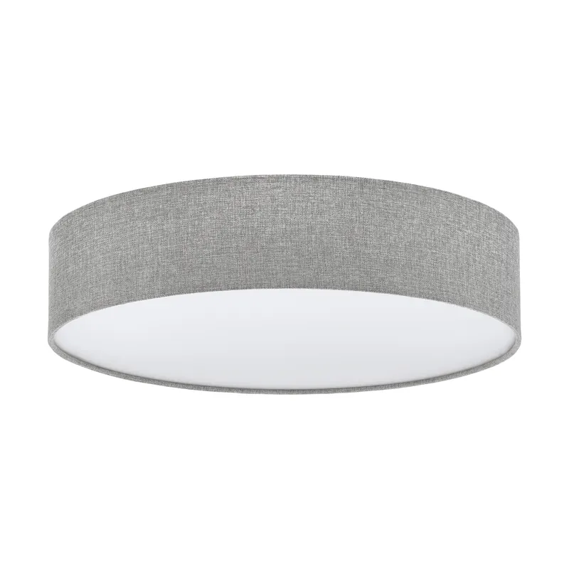 Eglo 97613 PASTERI 1 - Stropní textilní lustr v šedé barvě, 3 x E27, Ø 57cm Ověřený