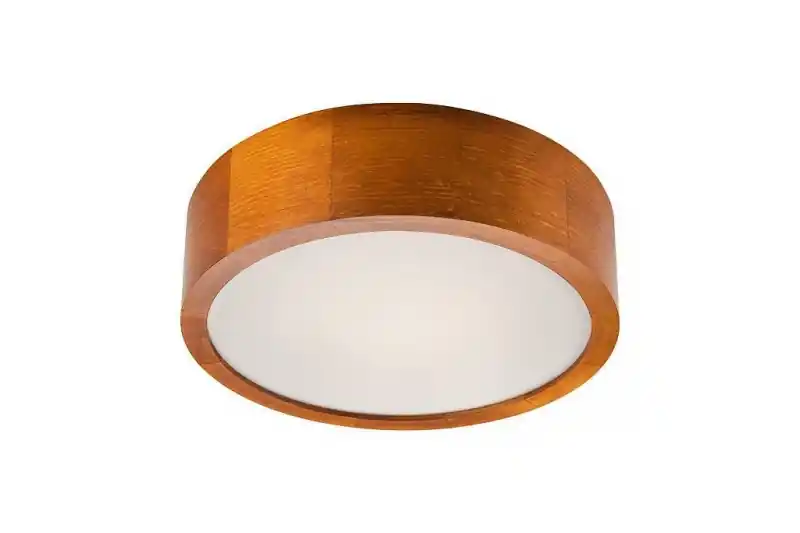 Lamkur 26909 LD-PD.6.1 WOODYS - Dřevěné stropní svítidlo 1 x E27, Ø 27cm / rustik dřevo Levný
