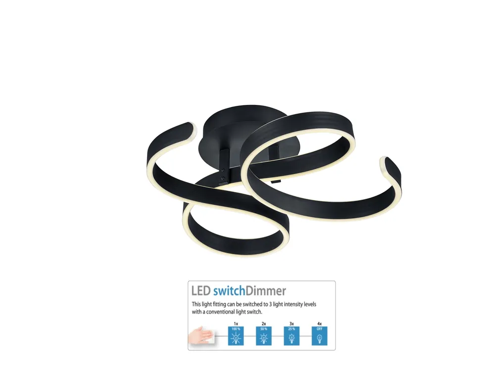 Trio Leuchten 671310142 FRANCIS - Stropní lustr stmívatelný klasickým vypínačem, LED 40W, 3000K, 6000lm Akční Cena