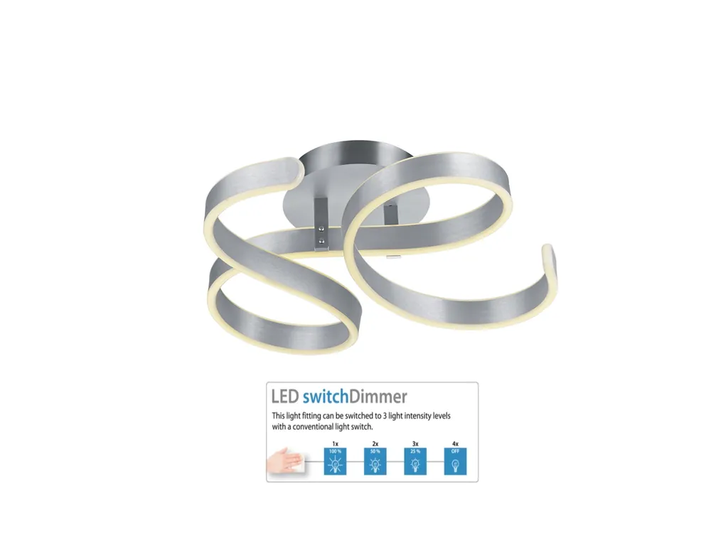 Autentický Trio Leuchten 671310105 FRANCIS - Stropní lustr stmívatelný klasickým vypínačem, LED 40W, 3000K, 6000lm