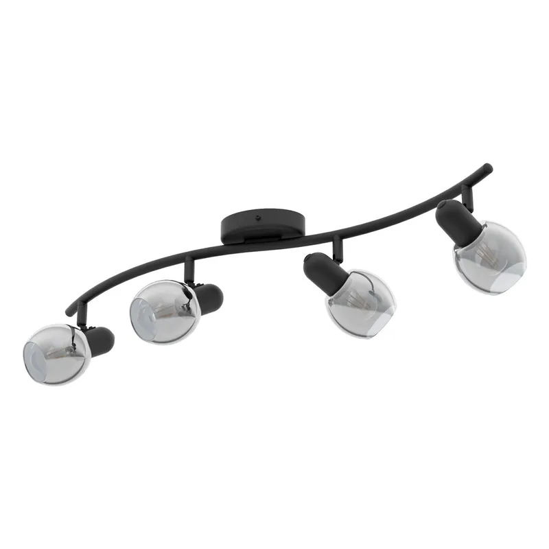 Eglo 98626 POLLICA - Moderní stropní svítidlo s kouřovými stínidly 4 x E14 Cenová Bomba