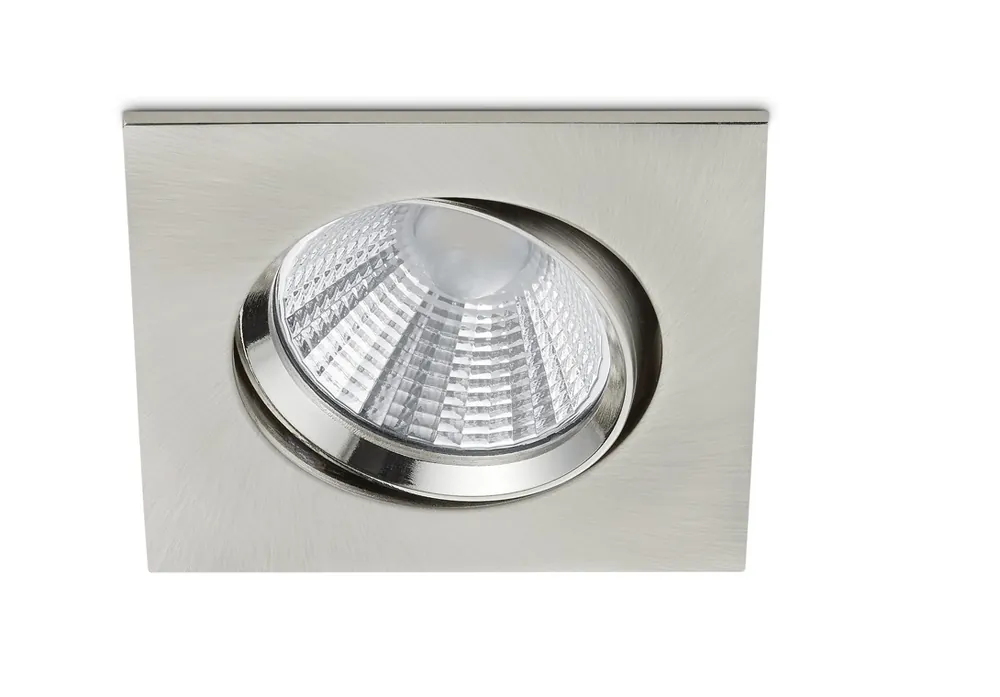Trio Leuchten 650410107 PAMIR - LED podhledové stmívatelné svítidlo 8,5 x 8,5cm, 5,5W, 3000K, IP23, matný nikl Nejprodávanější
