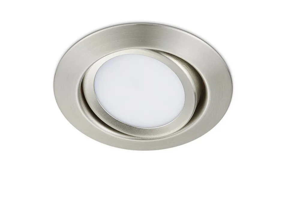 Poslední Šance Trio Leuchten 650310107 RILA - LED podhledové svítidlo Ø 8,2cm, 5W, 3000K, IP20, matný nikl