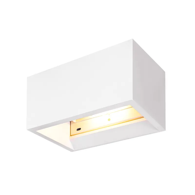 Značkový BIG WHITE / SLV 1002238 PLASTRA - Nástěnné sádrové svítidlo 1 x R7S