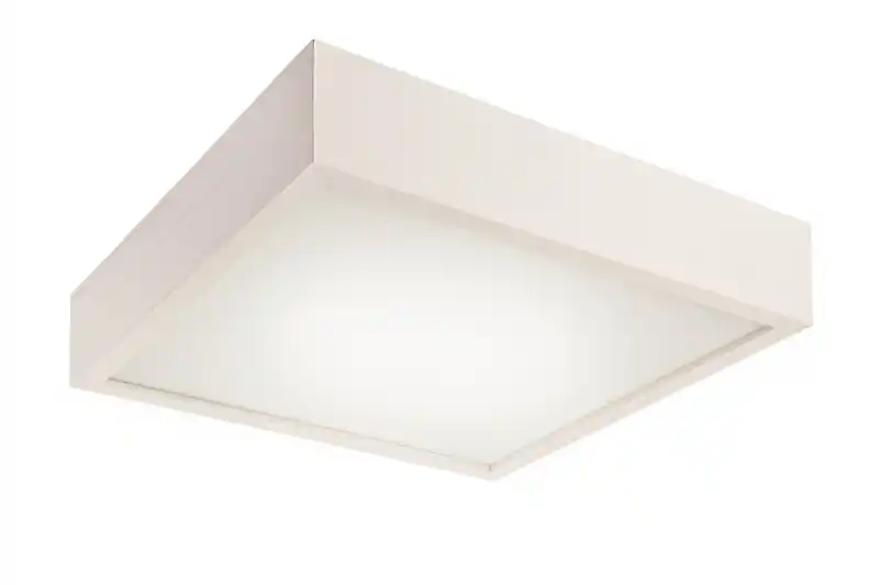 Lamkur 32733 LD.PD-9.2 WOODYS square - Dřevěné stropní svítidlo 2 x E27, 37 x 37cm / bílé dřevo Časově Omezené