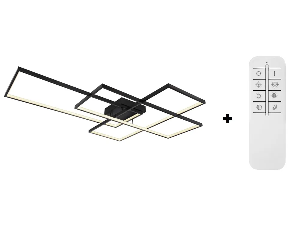 Finální Výprodej Globo 67227-100B GABRIEL - LED stropní svítidlo s dálkovým ovladačem 100W, 2100lm, 117 x 80cm