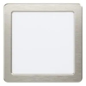 Eglo 99168 FUEVA 5 - LED podhledové svítidlo 16,6 x 16,6cm, 10,5W, 3000K, matný nikl Sleva