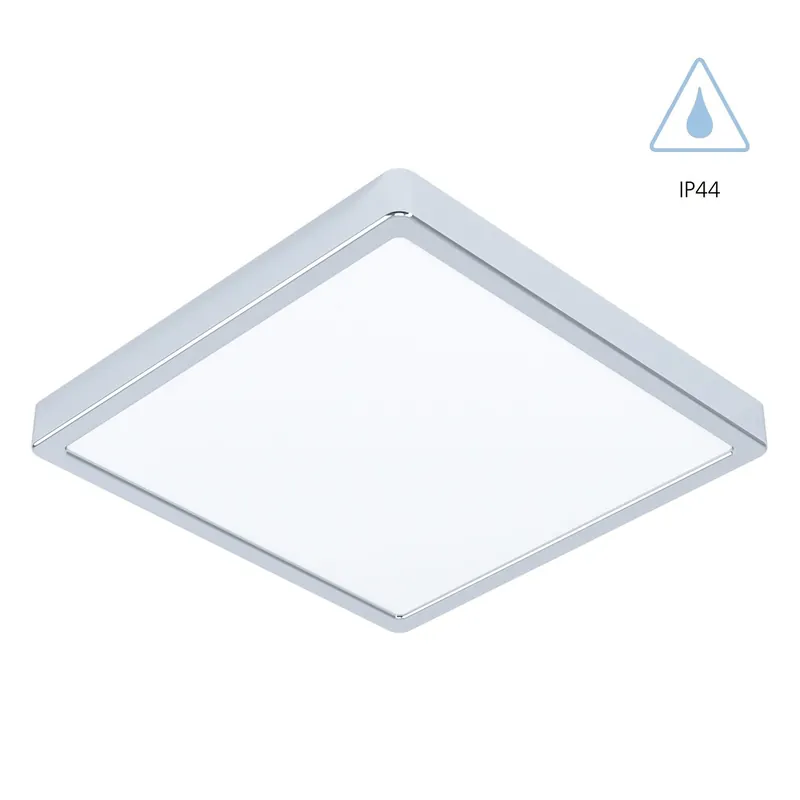 Super Cena Eglo 99269 FUEVA 5 IP44 - LED stropní svítidlo vhodné do koupelny 28,5 x 28,5cm, 20W, 3000K, IP44, lesklý chrom