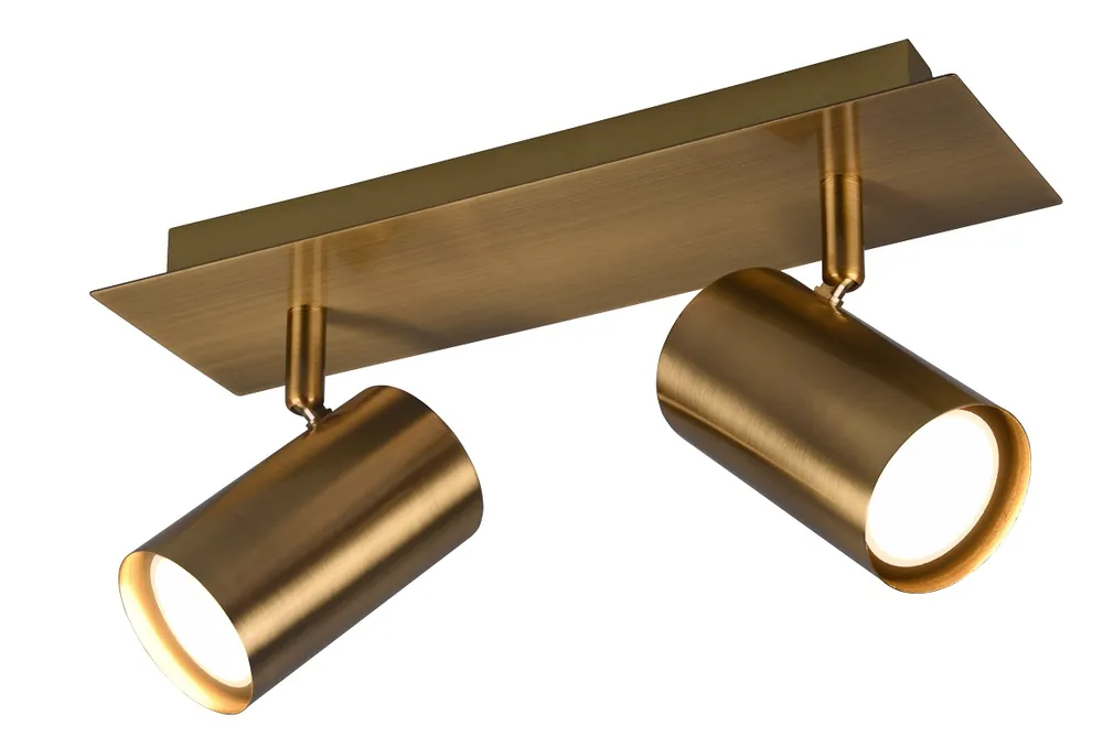 Must-Have Trio Leuchten 802400204 MARLEY brass - Stropní bodové svítidlo ve staromosazné barvě 2 x GU10