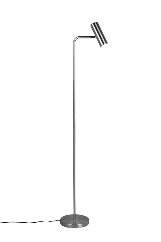 Trio Leuchten 412400107 MARLEY nikl - Čtecí stojací lampa v barvě matného niklu , 1 x GU10, 151cm Novinka