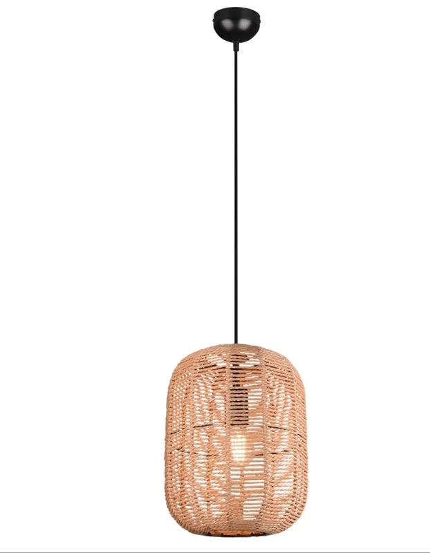 Trio Leuchten 303090132 RUNA - Závěsné svítidlo se stínidlem ze sisalového lana 1 x E27, Ø 35cm Kup Teď