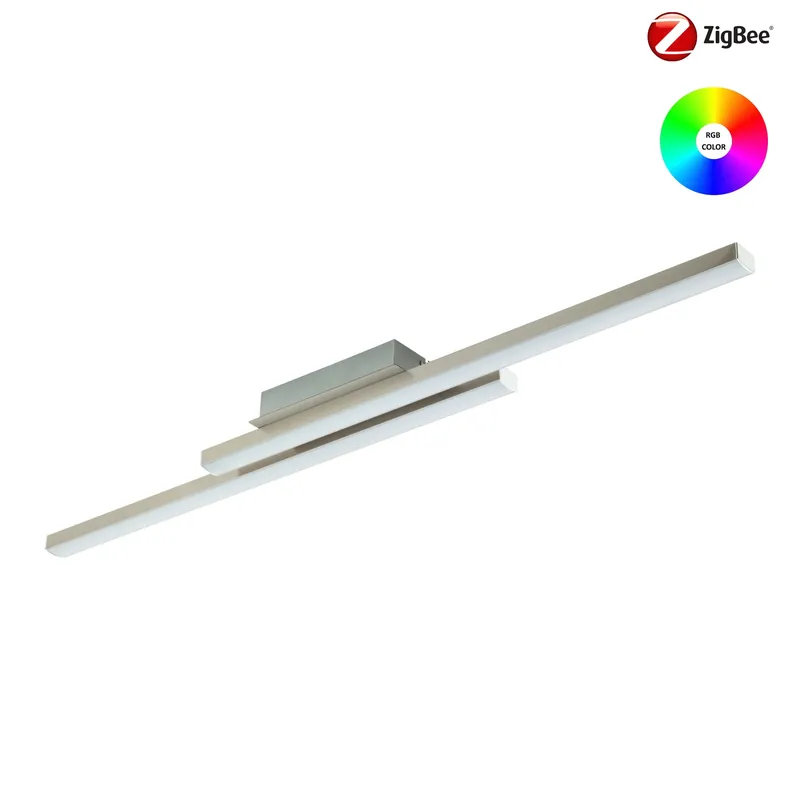 Akční Cena Eglo ZIGBEE 900076 FRAIOLI-Z - Stropní LED RGB svítidlo ovládané ovladačem, nebo z mobilní aplikace, LED 34W, 105cm