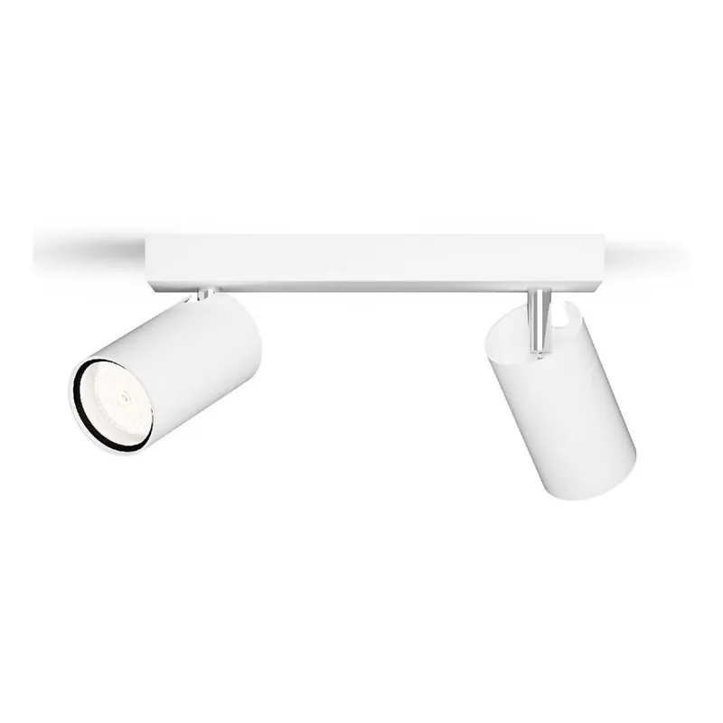 Jen Po Omezenou Doba Philips - Koupelnové bodové svítidlo IDRIS 2xGU10/5W/230V IP44 bílá