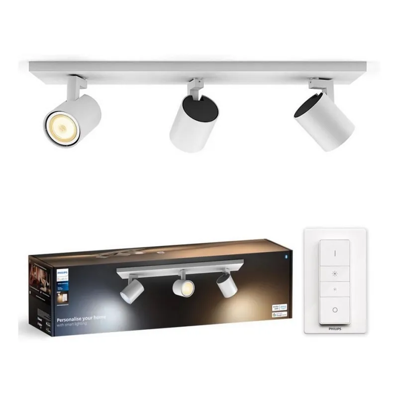 Philips - LED Stmívatelné bodové svítidlo Hue RUNNER 3xGU10/4,2W/230V 2200-6500K + dálkové ovládání bílá Nejlepší Volba