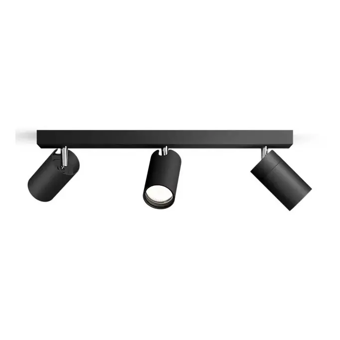 Philips - Koupelnové bodové svítidlo IDRIS 3xGU10/5W/230V IP44 černá Must-Have