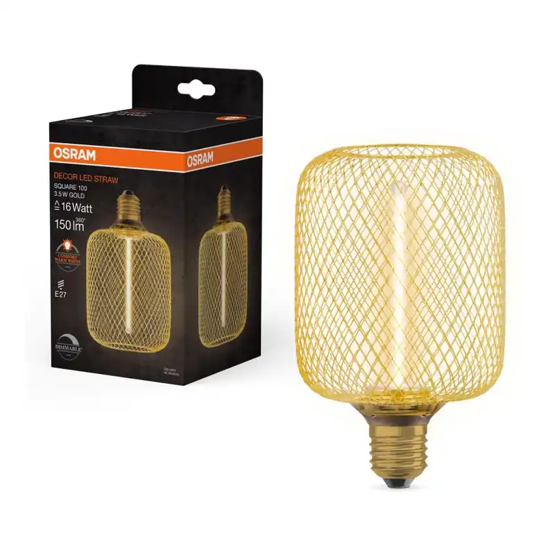 Finální Výprodej LED Stmívatelná žárovka DECOR FILAMENT E27/3,5W/230V 1800K zlatá - Osram